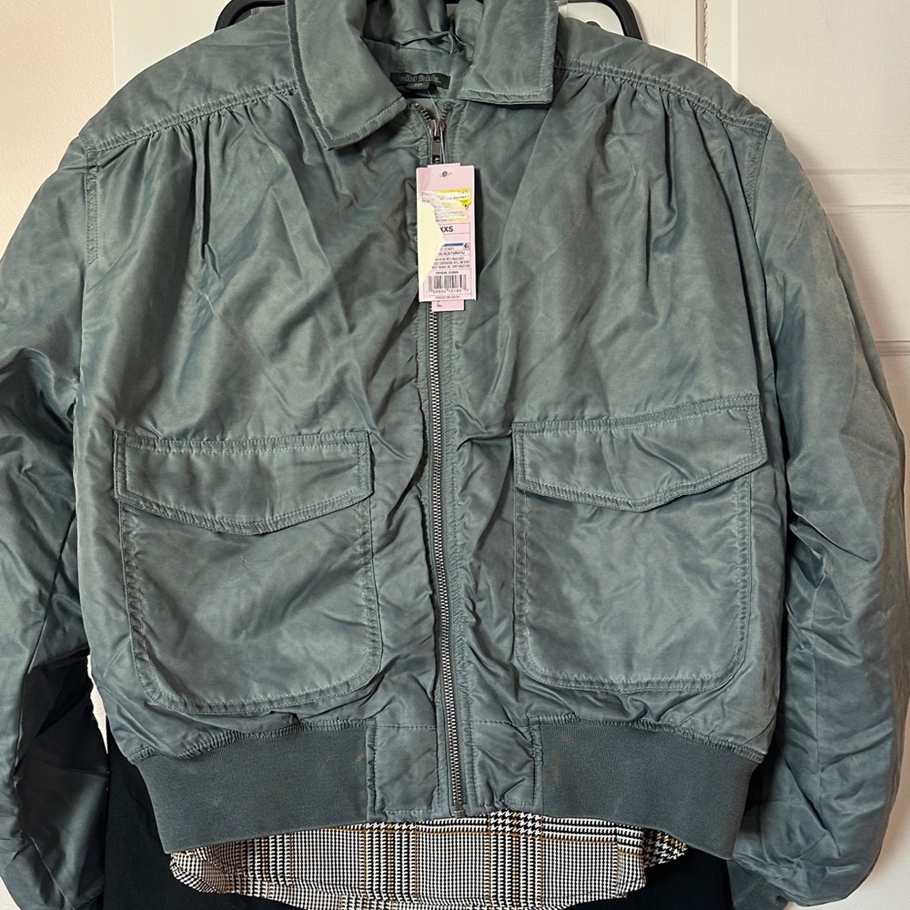 Wild Fable Gray Bomber Jacket